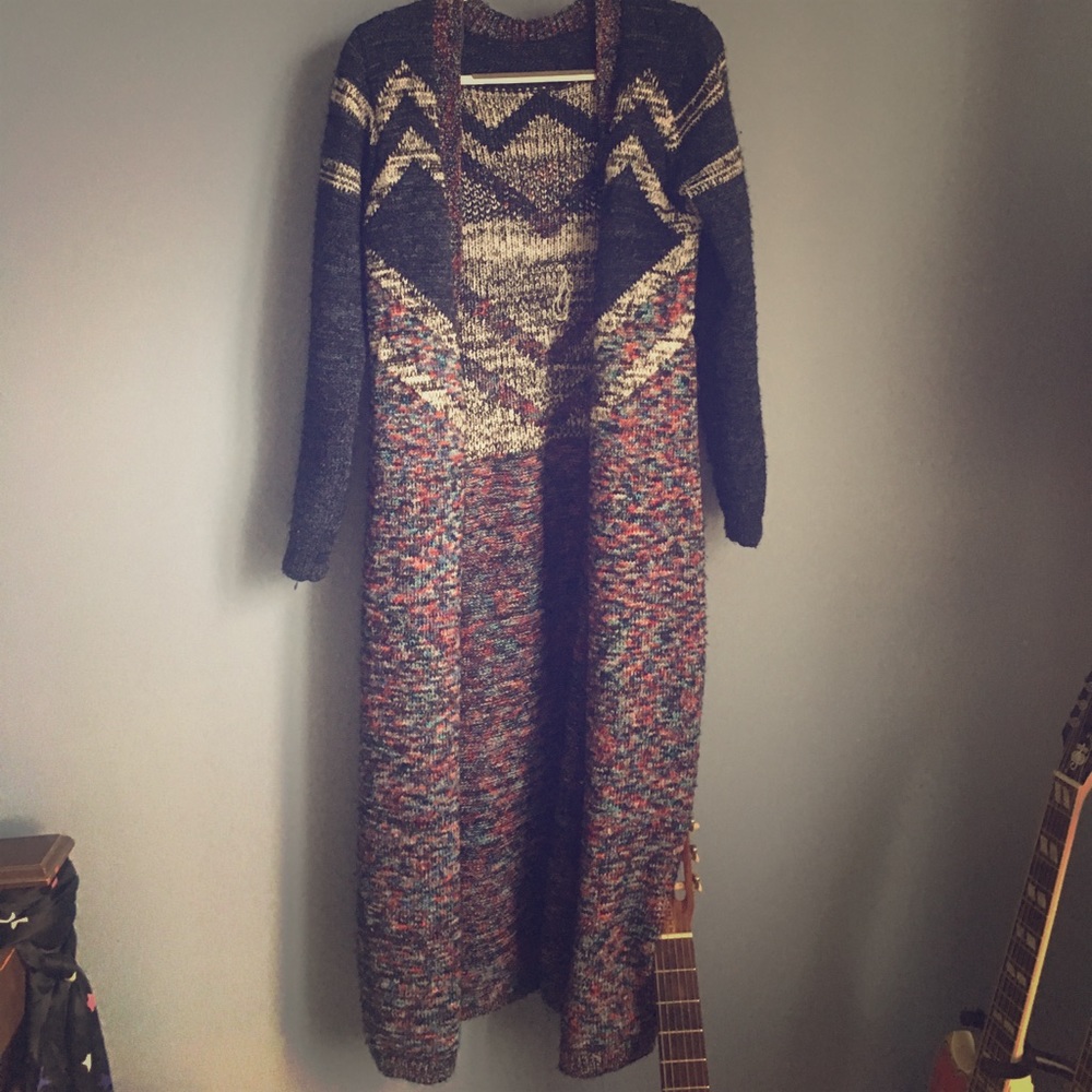 Anthropologie Aztec multi color sweater!